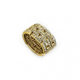 18k Yellow Gold Diamond Dress Ring 3.42ct G/SI1 18k Yellow Gold Diamond Dress Ring 3.42ct G/SI1